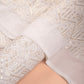 White Embroidered Georgette Fabric with Sequins (1 Mtr)