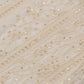 Dyeable Off-White Embroidered Georgette Fabric with Sequins (1 Mtr)