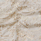 White and Gold Dyeable Embroidered Georgette Fabric (1 Mtr)