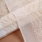 Off-White Dyeable Embroidered Georgette Fabric wiith Sequins (1 Mtr)
