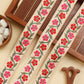 Ivory Floral Embroidered Trim (9 Mtrs)