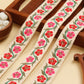 Ivory Floral Embroidered Trim (9 Mtrs)