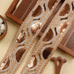 Rose Gold Embroidered Cutwork Trim  (3 Mtrs)