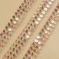 Gold Sequin Embroidered Sequin Trim (9 Mtrs)