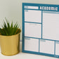 Academic Planner Notepad
