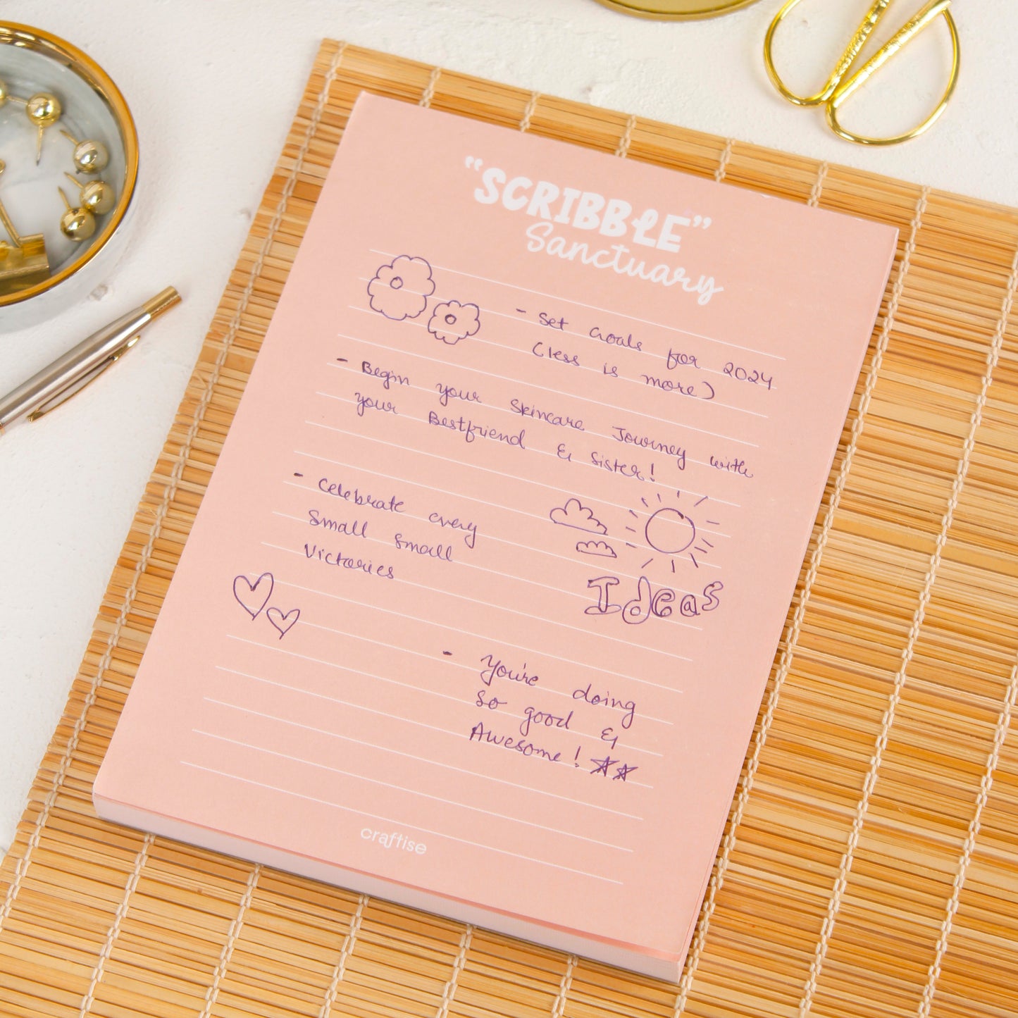Scribble Sanctuary Notepad