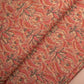Salmon Red Floral Cotton Sateen Fabric