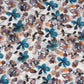 Watercolour Floral Print Organza Sheer Fabric (1 Mtr)