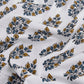 White Mul Cotton Screen Print Fabric (1 Mtr)