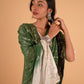 Green Ombre Georgette Dupatta with Sequins