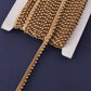 Dull Gold Beaded Piping Trim (3 Mtrs)