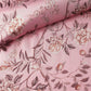 Salmon Pink Modal Satin Floral Fabric