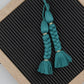Set of Braided Cotton Tassels for Decor