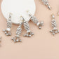 Set of 12 Silver Beaded Tassels for DIY Crafts