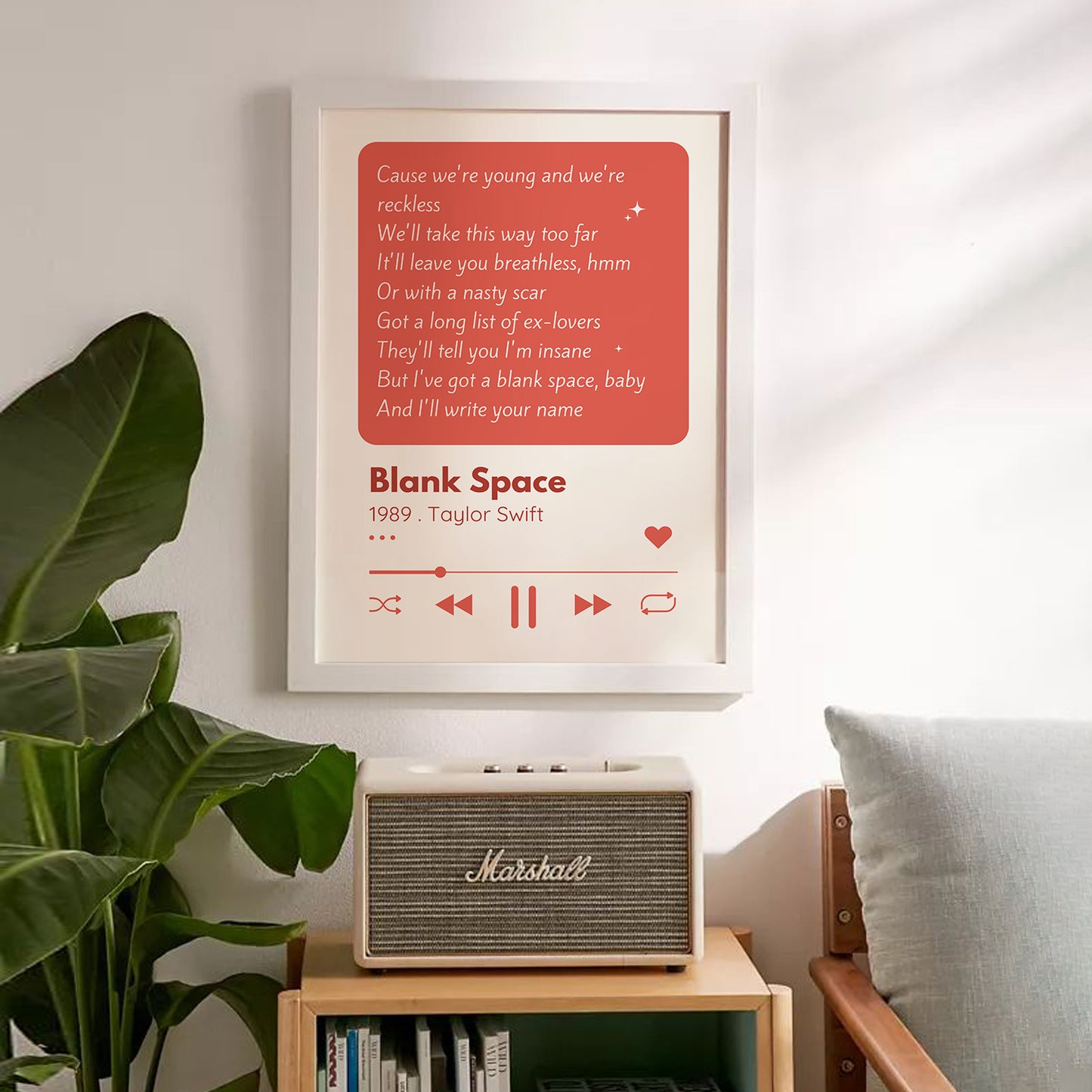 Personalized Song Lyrics Print