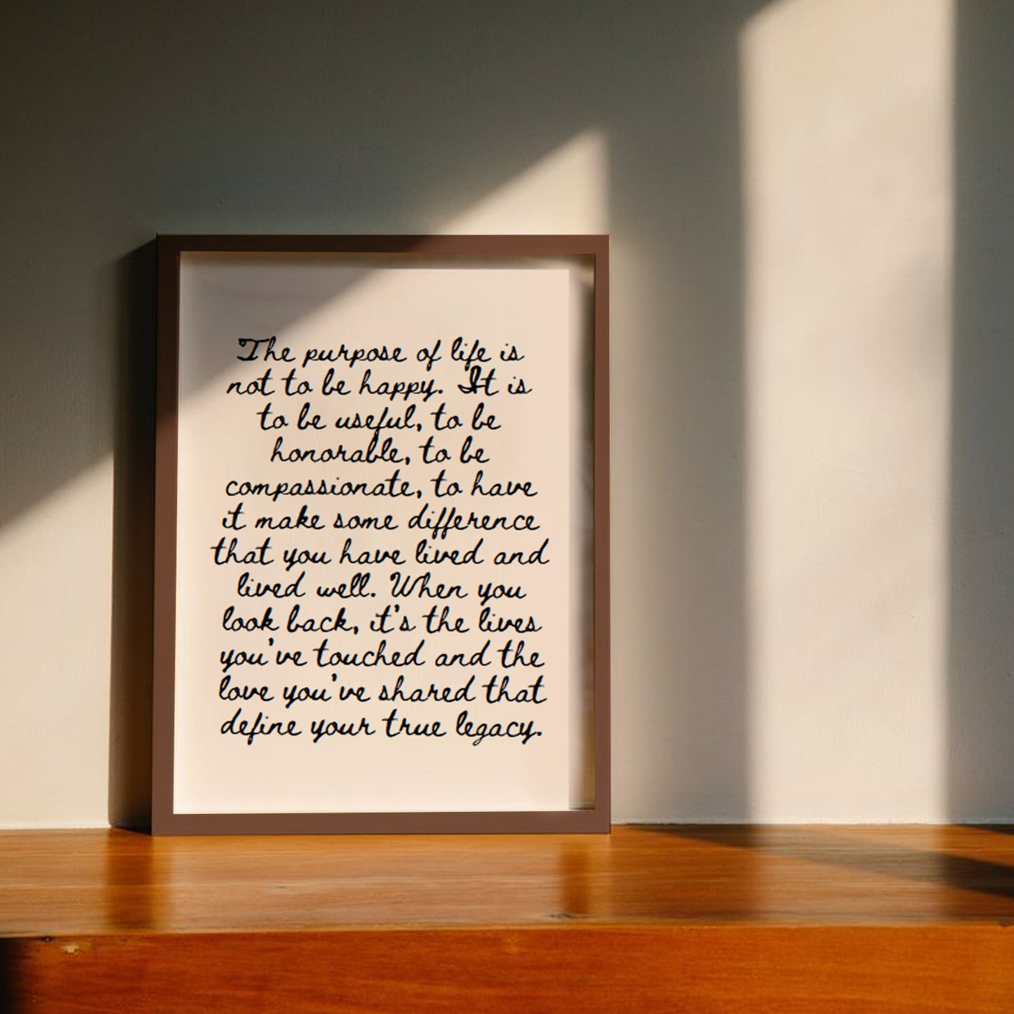 Personalized Handwritten Quote Print