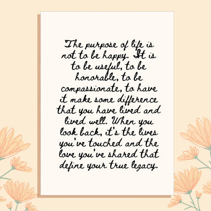 Personalized Handwritten Quote Print