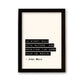 Custom Minimal Quote Print