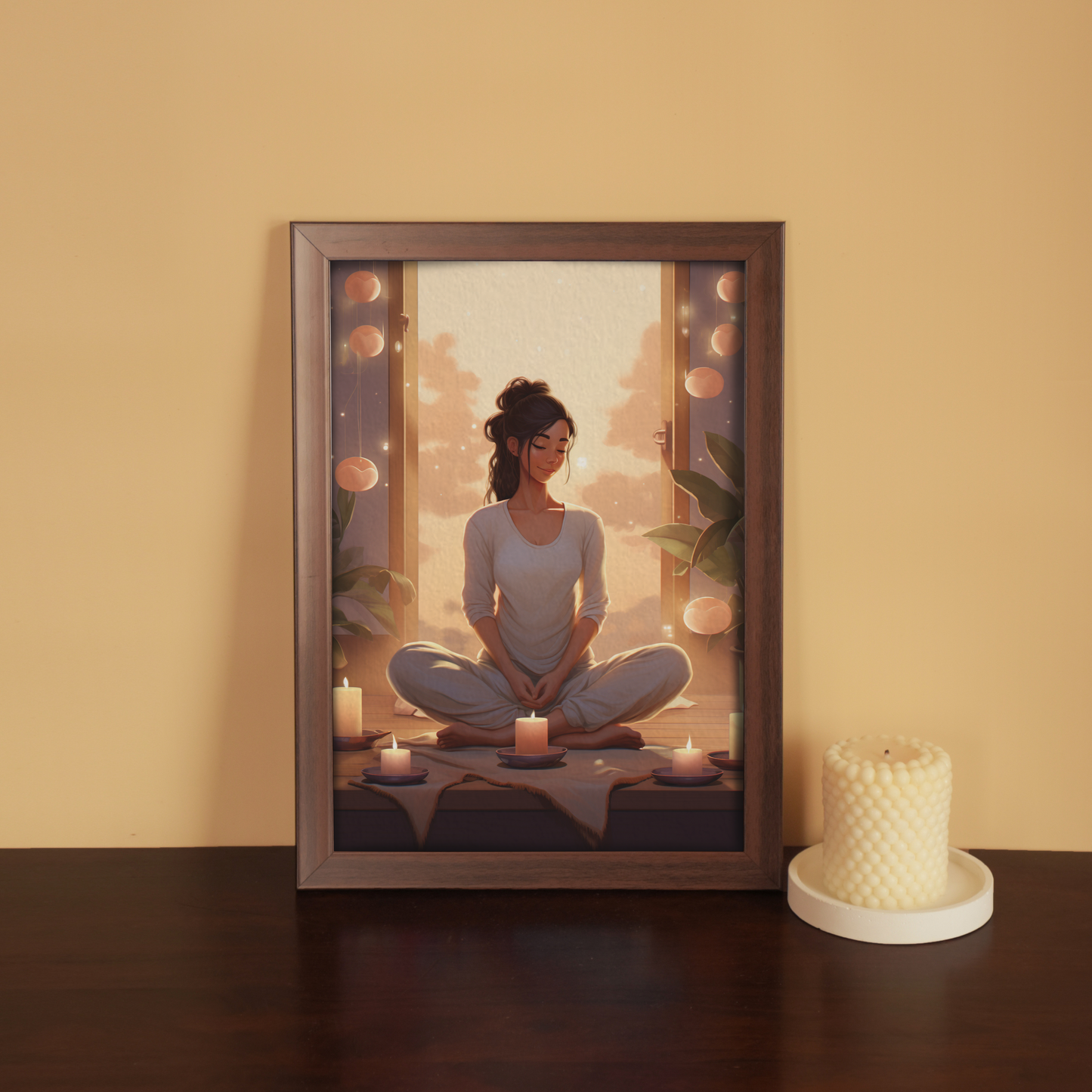 Candlelit Serenity Print