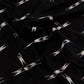 Black Ikat Print Rayon Fabric (1 Mtr)