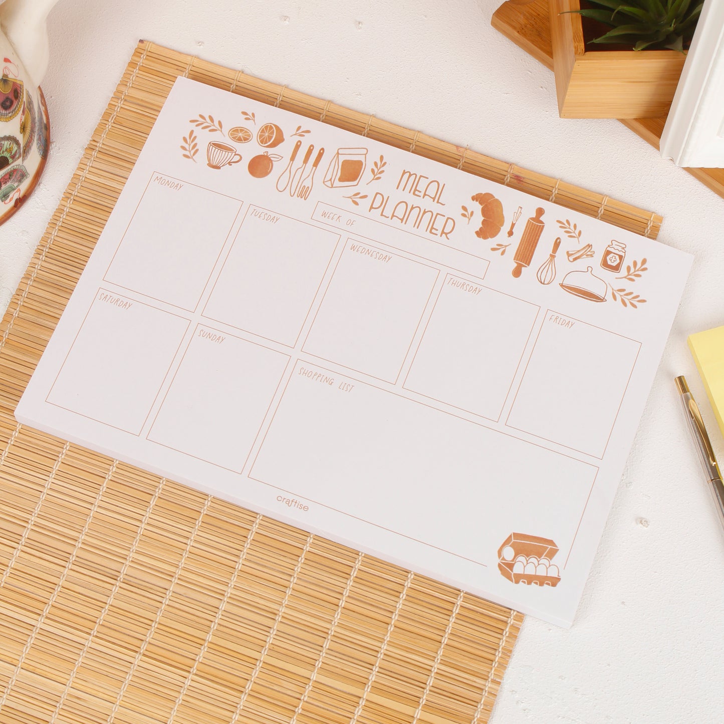 Weekly Meal Planner Notepad