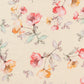 Beige Floral Mul Silk Fabric (1 Mtr)