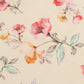 Beige Floral Mul Silk Fabric (1 Mtr)