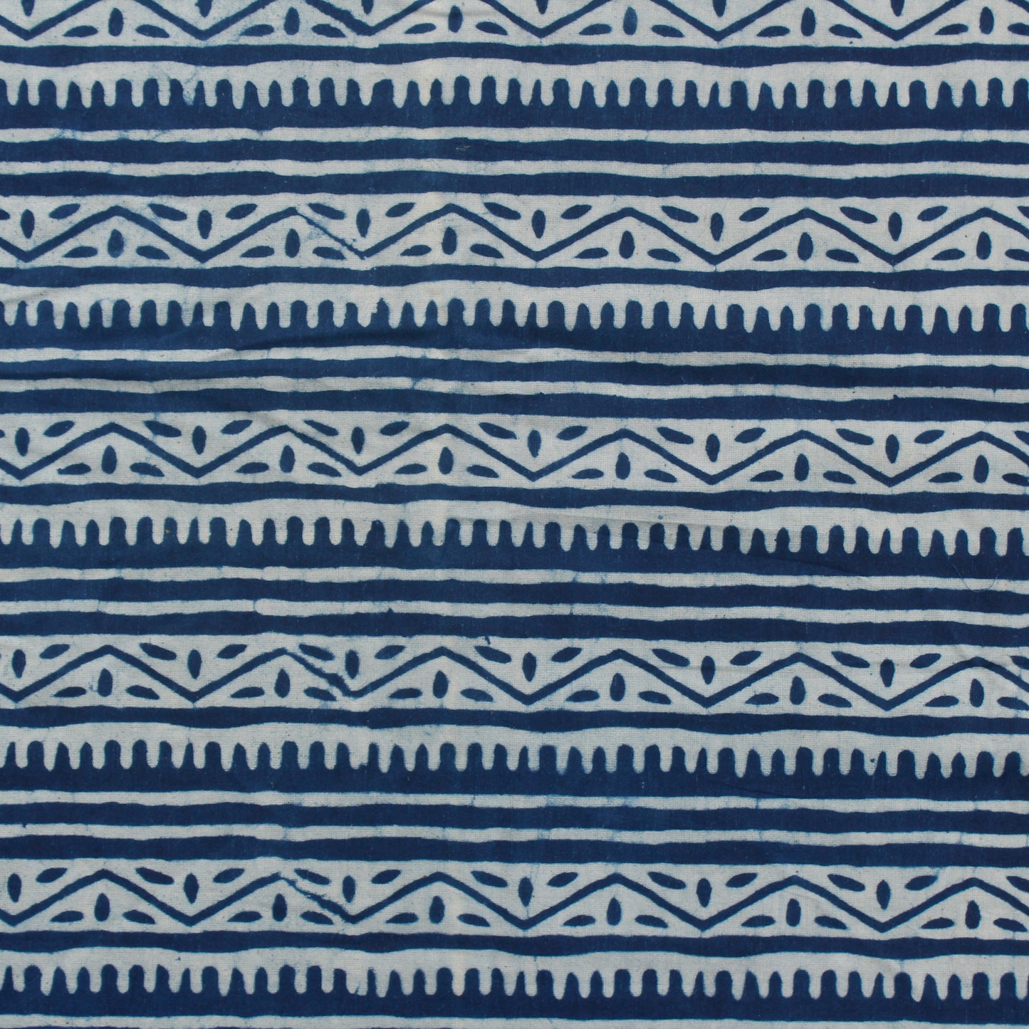 Indigo Hand Block Print Cotton Fabric (1 Mtr)