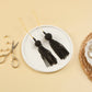 Set of 5 Black Beaded Tassels