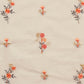 Cream Embroidered Cotton Fabric (1 Mtr)