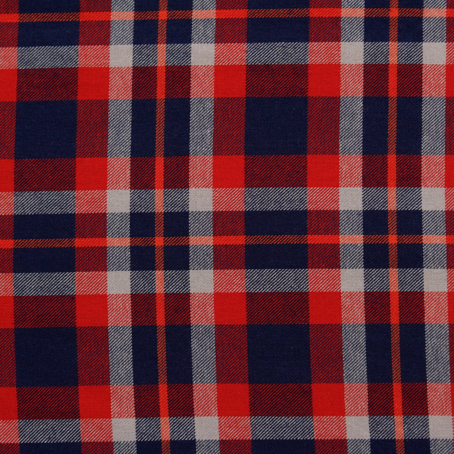 Red Brushed Cotton Check Fabric (1 Mtr)