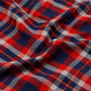 Red Brushed Cotton Check Fabric (1 Mtr)