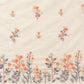 Cream Embroidered Cotton Fabric (1 Mtr)