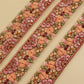 Beige Floral Embroidered Trim (3 Mtrs)