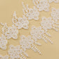 White Scalloped Floral Crochet Lace Trim (3 Mtrs)