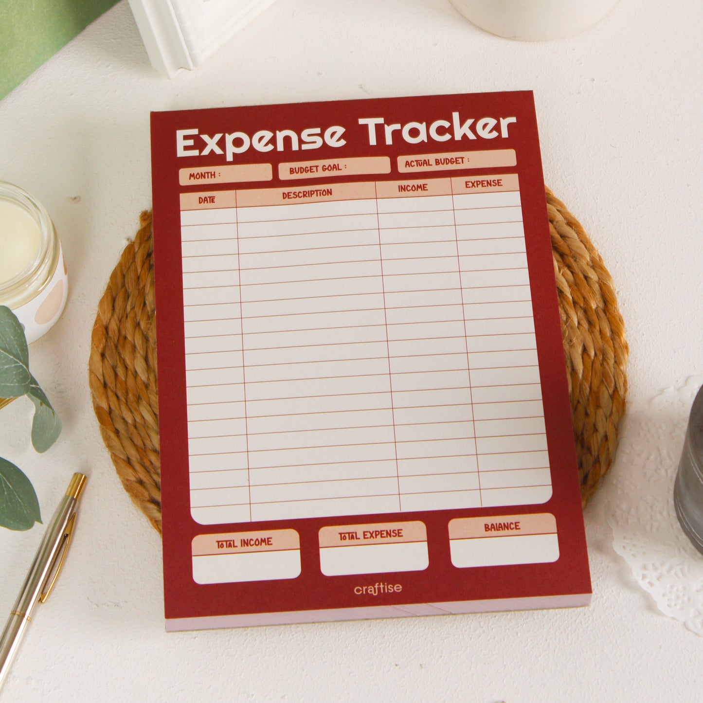 Expense Tracker Notepad