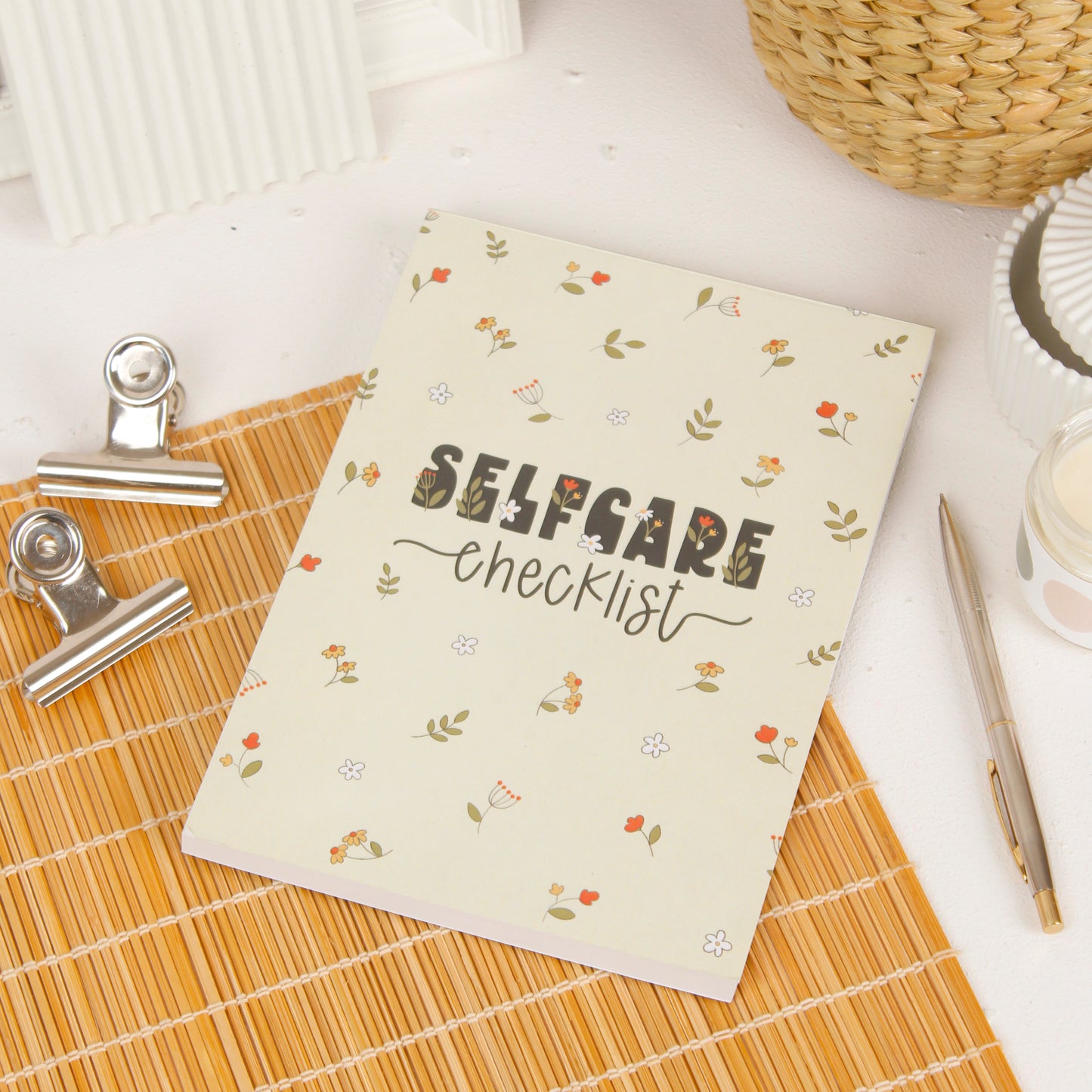 Self-Care Checklist Notepad