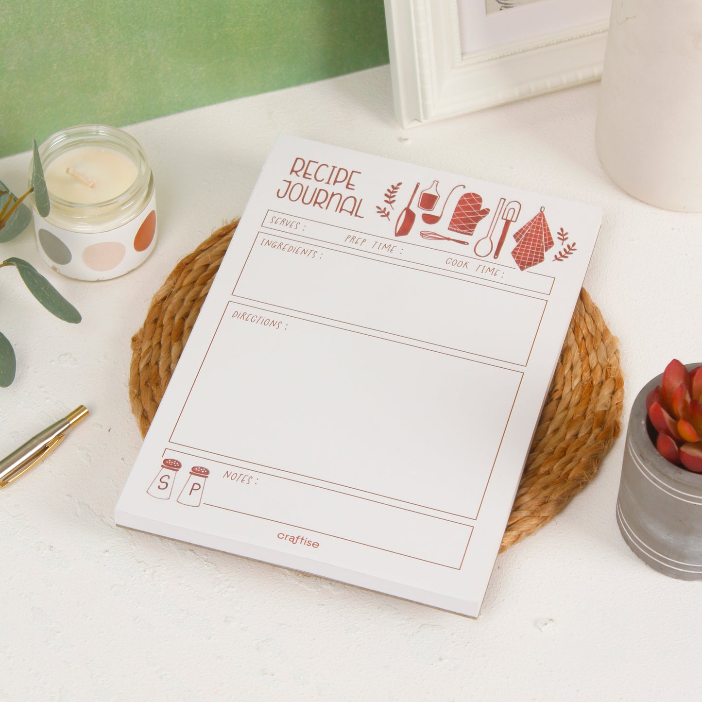 Recipe Journal Notepad