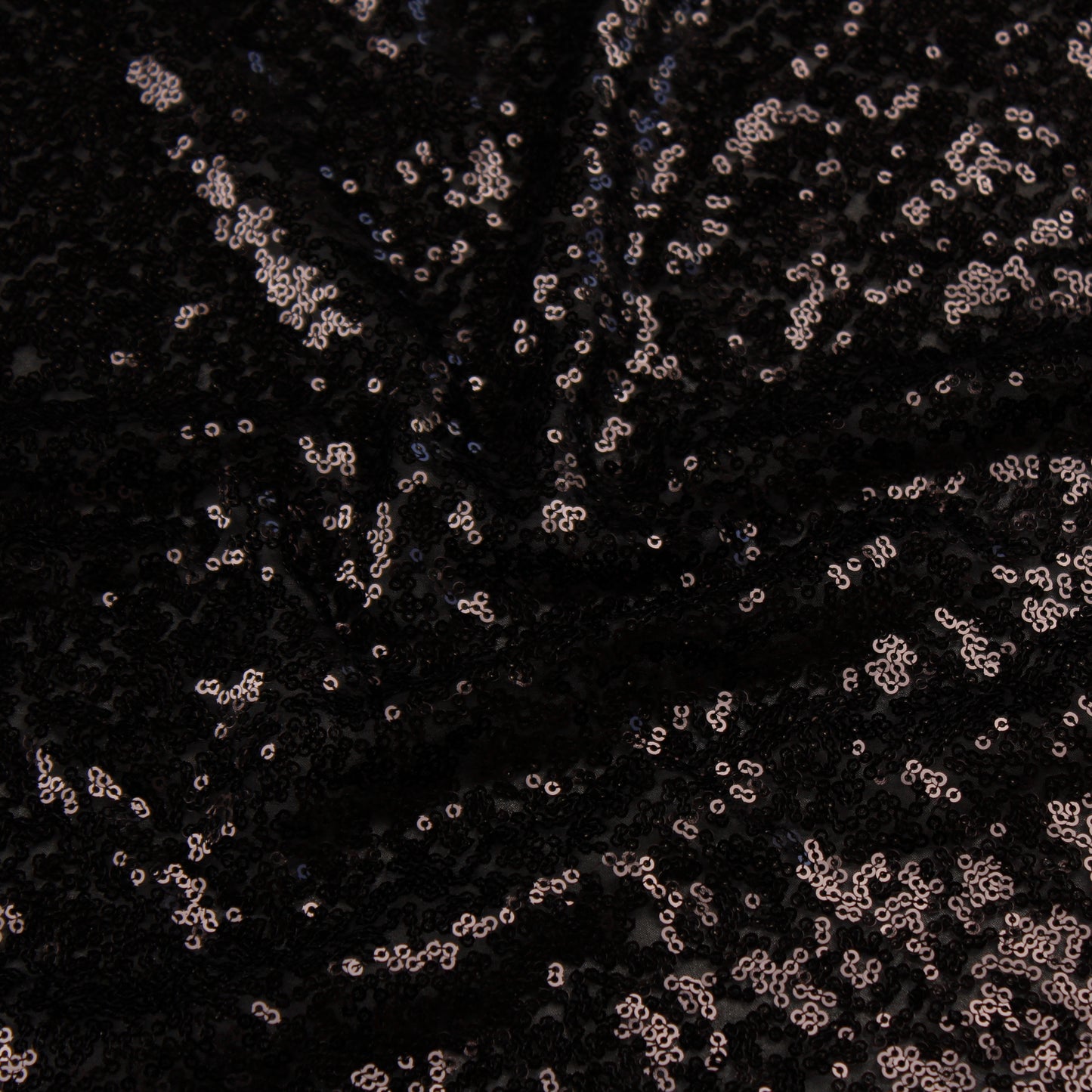 Black Sequin Georgette Fabric (1 Mtr)