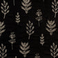 Black Floral Embroidered Georgette Fabric (1 Mtr)