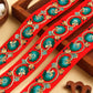 Red Floral Embroidered Trim (9 Mtrs)