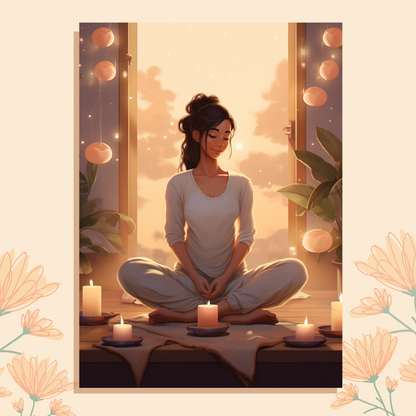 Candlelit Serenity Print