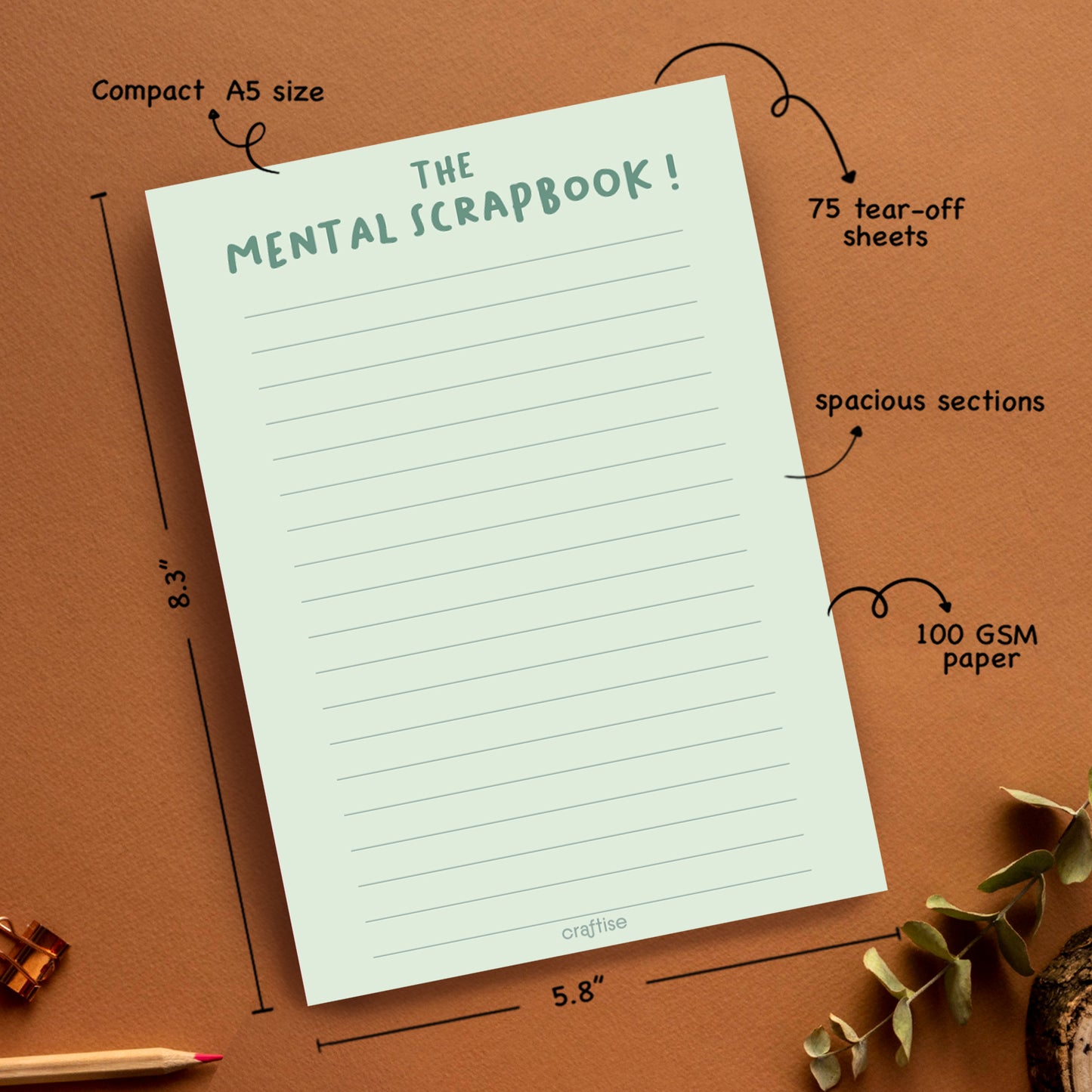 The Mental Scrapbook Notepad