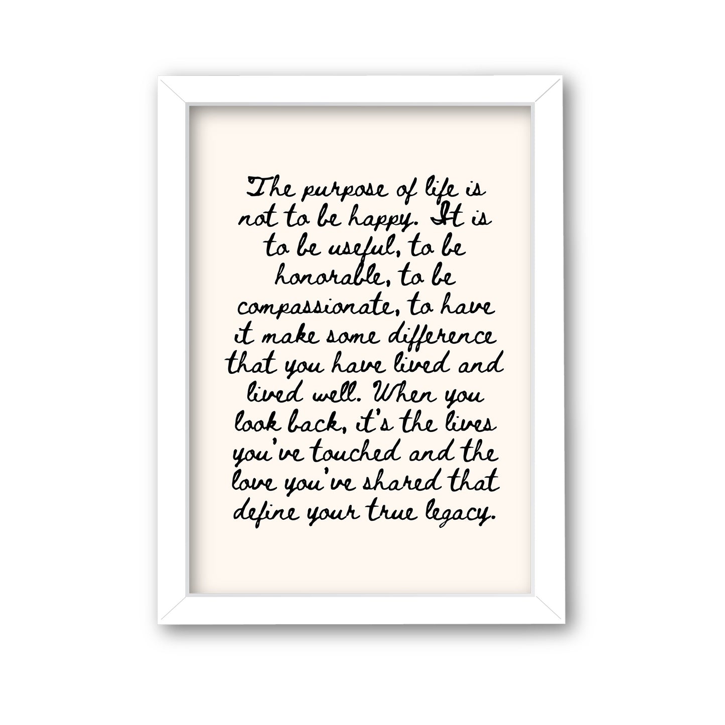 Personalized Handwritten Quote Print