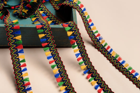 Multicolour Tassel Trim for Home Decor